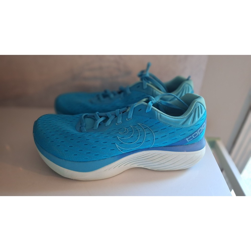 TOPO ATHLETIC ATMOS WOMENS RUNNING SHOES BLUE SKY ROAD RUNNER SIZE 10.5 - Picture 6 of 7